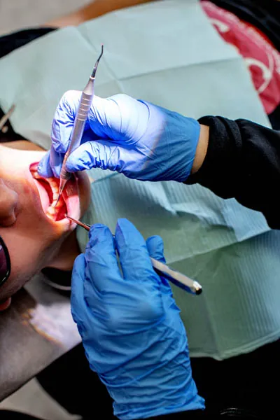 patient receiving dental care at Dentistry by the Bay
